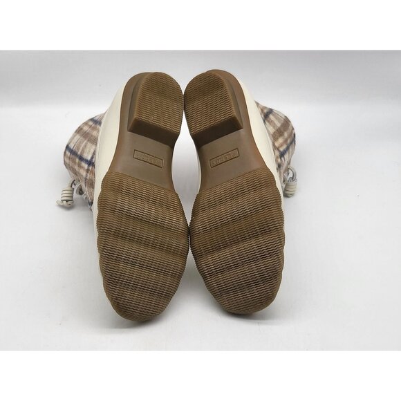 Sperry Plaid Womens Duck‎ Boots Side Zip Size 6 Beige Tan STS87767 - Picture 7 of 9